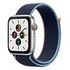 APPLE Watch SE [2020] GPS + Cellular, 44mm Aluminium Case, Silver with Sport Loop, Deep Navy (MYEW2FD/A)