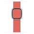 APPLE Modernes Lederarmband 40mm, Zitruspink, Medium [Late 2020] (MY612ZM/A)