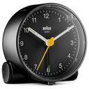 BRAUN Klassischer Analog-Wecker BC01B, Schwarz