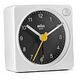 BRAUN Classic Analogue Travel Alarm Clock BC02XWB, White / Black