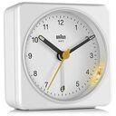 BRAUN Classic Analogue Alarm Clock BC03W, White