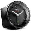 BRAUN Classic Analogue European Radio Controlled Alarm Clock BC07B-DCF, Black