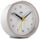 BRAUN Classic Alarm Clock BC12PW, Pink / White