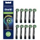 ORAL-B Cross Action CleanMaximiser Replacement Brush Heads, Black (10-Pack)