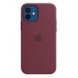 APPLE iPhone 12 | 12 Pro Silicone Case with MagSafe, Plum [Late 2020] (MHL23ZM/A)