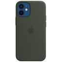 APPLE iPhone 12 mini Silicone Case with MagSafe, Cypress Green [Late 2020] (MHKR3ZM/A)