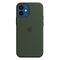 APPLE iPhone 12 mini Silicone Case with MagSafe, Cypress Green [Late 2020] (MHKR3ZM/A)