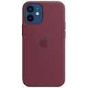 APPLE iPhone 12 mini Silicone Case with MagSafe, Plum [Late 2020] (MHKQ3ZM/A)