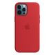 APPLE iPhone 12 Pro Max Silicone Case with MagSafe, (PRODUCT)RED [Late 2020] (MHLF3ZM/A)