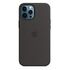 APPLE iPhone 12 Pro Max Silikon Case mit MagSafe, Schwarz [Late 2020] (MHLG3ZM/A)