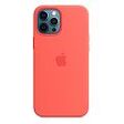 APPLE iPhone 12 Pro Max Silicone Case with MagSafe, Pink Citrus [Late 2020] (MHL93ZM/A)