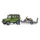 BRUDER Land Rover Defender + Scrambler Ducati Full Throttle (02589)