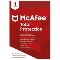 MCAFEE Total Protection, 1 Device, 1 Year, ESD, Windows / Mac / Android / iOS, Multilingual (MTP00GNR1RDD)