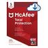 MCAFEE Total Protection, 5 Devices, 1 Year, ESD, Windows / Mac / Android / iOS, Multilingual (MTP00GNR5RDD)