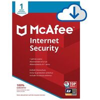 MCAFEE Internet Security, 1 Gerät, 1 Jahr, ESD, Windows / Mac / Android / iOS, Multilingual (MIS00GNR1RDD)