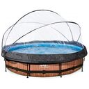 EXIT TOYS Wood Pool 360 x 76 cm, incl. Abdeckung
