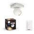 PHILIPS Hue White Ambiance - Buckram Ceiling Light 1-Spot, White (5047131P6)