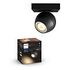 PHILIPS Hue White Ambiance - Buckram Ceiling Light 1-Spot, Extension, Black (5047130P9)