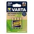 VARTA Recharge Accu Recycled, 800 mAh, 4er Pack (AAA)