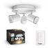 PHILIPS Hue White Ambiance - Adore Bathroom Ceiling Light 3-Spot, White (3418131P6)