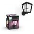 PHILIPS Hue White & Color Ambiance - Econic Outdoor Wandleuchte, Schwarz (17430/30/P7)