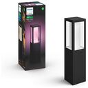 PHILIPS Hue White & Color Ambiance - Impress Outdoor Pedestal Light, Black (17431/30/P7)