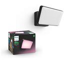 PHILIPS Hue White & Color Ambiance - Discover Outdoor Flutlicht Wandleuchte, Schwarz (17435/30/P7)