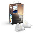 PHILIPS Hue White Ambiance - Double Pack, 2x GU10 / 5W (62929800)