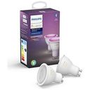 PHILIPS Hue White and Color Ambiance - Doppelpack, 2x GU10 / 5.7W (62925000)