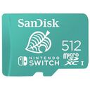 SANDISK microSDXC für Nintendo Switch, Animal Crossing Edition, 512GB, Grün (SDSQXAO-512G-GNCZN)