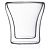 BODUM Assam Double-Wall Glass Set, 0.1l (2 pcs.)