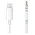 APPLE Lightning to 3.5mm Headphone Jack Cable, 1.2m, White (MXK22ZM/A)