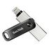 SANDISK iXpand Go, 64GB, Grey / Silver (SDIX60N-064G-GN6NN)