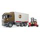 BRUDER Scania R-Serie UPS Logistik-LKW mit Mitnahmestapler (03581)
