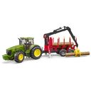BRUDER John Deere 7930 with Forestry Trailer and 4 Trunks (03054)