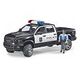 BRUDER RAM 2500 Polizei Pickup mit Polizist (02505)