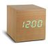 GINGKO Cube Click Clock, Beech (GK08G11)