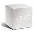 GINGKO Cube Click Clock, White (GK08W13)