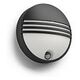 PHILIPS myGarden - Yarrow IR Outdoor Wall Light, Schwarz (17297/30/16)