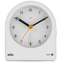 BRAUN Classic Analogue Alarm Clock BC22, White