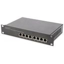DIGITUS 8-Port Gigabit PoE Switch, 10 Zoll, Managed (DN-95331)