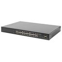 DIGITUS 24-Port Gigabit PoE Switch, 19 Zoll, Unmanaged, 2 Uplinks (DN-95348)