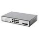 DIGITUS 8-Port Gigabit PoE Switch, 19 Zoll, Unmanaged, 2 Uplinks (DN-95140)