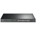 TP-LINK 18-Port Gigabit rack mount switch with 16 PoE+-Ports (TL-SG1218MP)