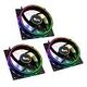 CRYORIG Crona S PWM ARGB, 120mm, Black, Pack of 3 (CR-XRS3)