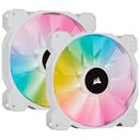 CORSAIR iCUE SP140 RGB Elite White Dual Fan Kit, 140mm, Pack of 2 (CO-9050139-WW)