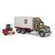 BRUDER MACK Granite UPS Logistik-LKW mit Mitnahmestapler (02828)