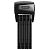 ABUS Faltschloss Bordo One 6500A/110 + SH Halter, Schwarz
