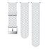 SUUNTO Athletic 1 Silicone Strap, 24mm, White Steel, Size S+M (SS050224000)