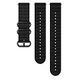 SUUNTO Explore 2 Textile Strap, 24mm, Black Black, Size M+L (SS050228000)